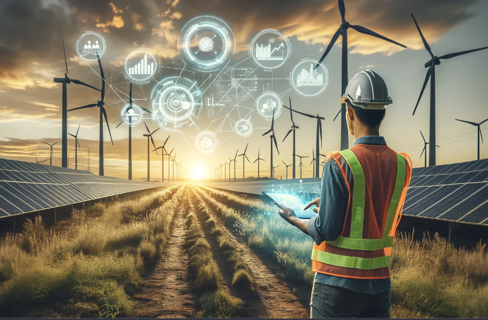 Solar and wind energy illustration from the Fund IV presentation
